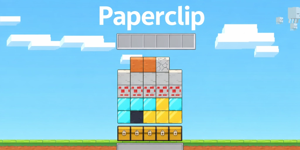 Paperclip minedrop - mechanika decyzji i logika ryzyka